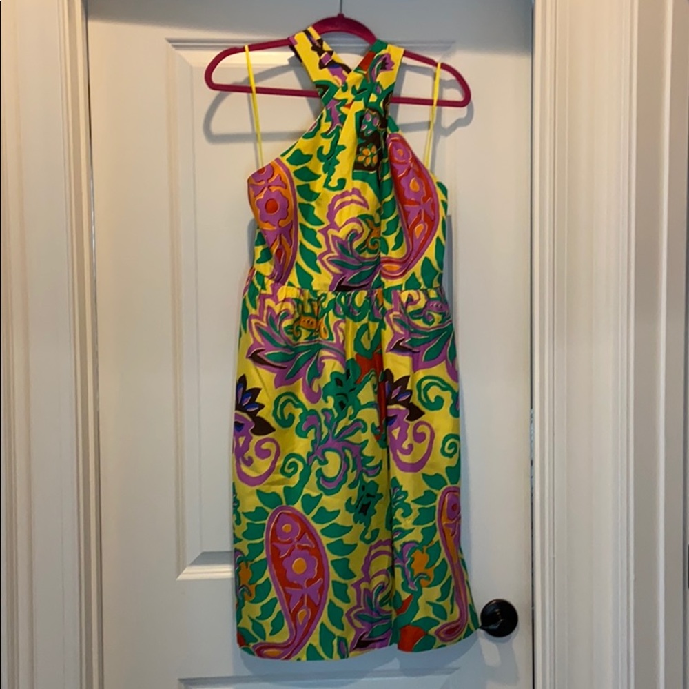 NWT J. Crew silk halter dress
